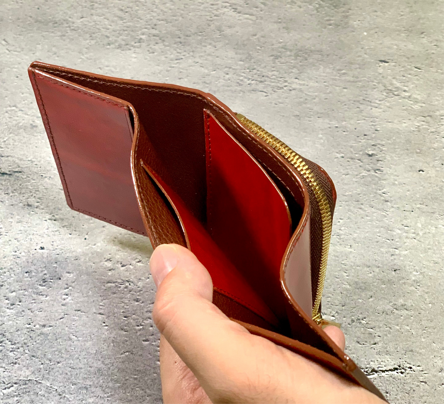 【受注製作】三つ折り財布(楓)