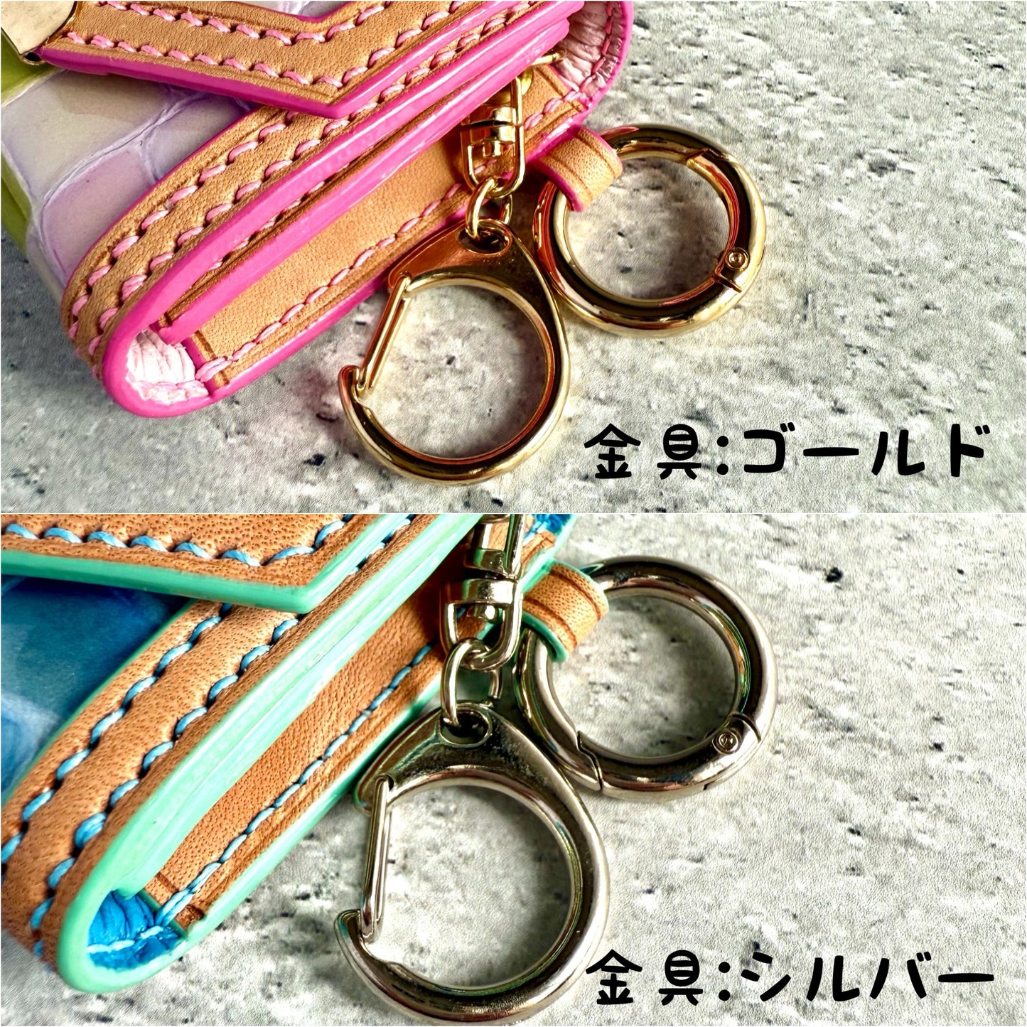 【受注製作】ステンドグラスレザーのミニコインケース