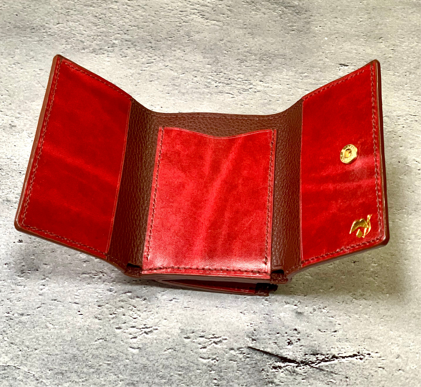 【受注製作】三つ折り財布（楓）