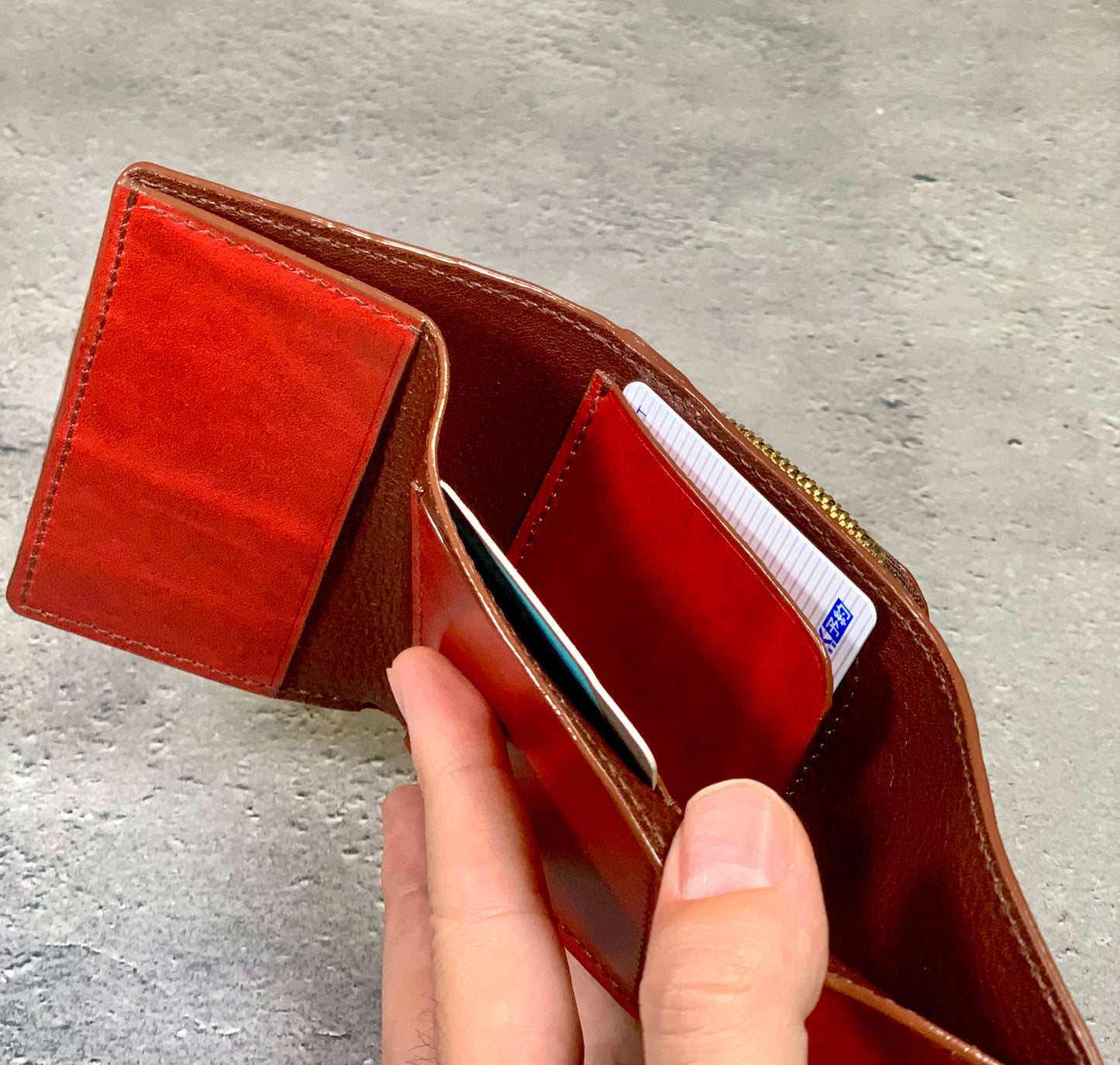 【受注製作】三つ折り財布（楓）